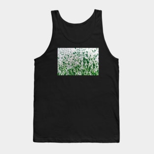 Green Spatter Paint On Metal Tank Top